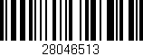 Código de barras (EAN, GTIN, SKU, ISBN): '28046513'