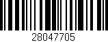 Código de barras (EAN, GTIN, SKU, ISBN): '28047705'