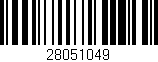 Código de barras (EAN, GTIN, SKU, ISBN): '28051049'