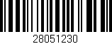 Código de barras (EAN, GTIN, SKU, ISBN): '28051230'