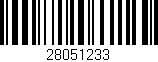 Código de barras (EAN, GTIN, SKU, ISBN): '28051233'