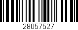 Código de barras (EAN, GTIN, SKU, ISBN): '28057527'