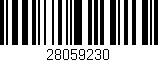 Código de barras (EAN, GTIN, SKU, ISBN): '28059230'
