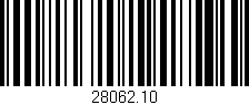 Código de barras (EAN, GTIN, SKU, ISBN): '28062.10'