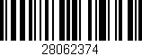 Código de barras (EAN, GTIN, SKU, ISBN): '28062374'