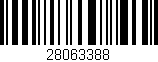 Código de barras (EAN, GTIN, SKU, ISBN): '28063388'