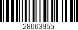 Código de barras (EAN, GTIN, SKU, ISBN): '28063955'
