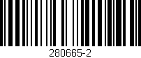 Código de barras (EAN, GTIN, SKU, ISBN): '280665-2'