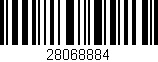 Código de barras (EAN, GTIN, SKU, ISBN): '28068884'