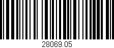 Código de barras (EAN, GTIN, SKU, ISBN): '28069.05'