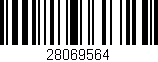 Código de barras (EAN, GTIN, SKU, ISBN): '28069564'