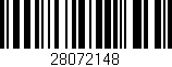 Código de barras (EAN, GTIN, SKU, ISBN): '28072148'