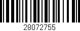 Código de barras (EAN, GTIN, SKU, ISBN): '28072755'