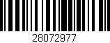 Código de barras (EAN, GTIN, SKU, ISBN): '28072977'