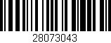 Código de barras (EAN, GTIN, SKU, ISBN): '28073043'