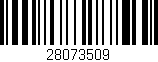 Código de barras (EAN, GTIN, SKU, ISBN): '28073509'