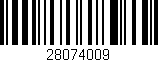 Código de barras (EAN, GTIN, SKU, ISBN): '28074009'