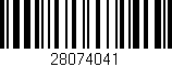 Código de barras (EAN, GTIN, SKU, ISBN): '28074041'