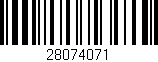 Código de barras (EAN, GTIN, SKU, ISBN): '28074071'