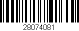 Código de barras (EAN, GTIN, SKU, ISBN): '28074081'