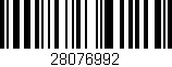 Código de barras (EAN, GTIN, SKU, ISBN): '28076992'