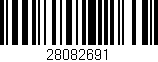 Código de barras (EAN, GTIN, SKU, ISBN): '28082691'