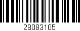 Código de barras (EAN, GTIN, SKU, ISBN): '28083105'
