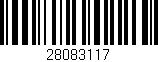 Código de barras (EAN, GTIN, SKU, ISBN): '28083117'