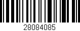 Código de barras (EAN, GTIN, SKU, ISBN): '28084085'