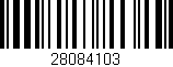 Código de barras (EAN, GTIN, SKU, ISBN): '28084103'
