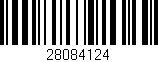 Código de barras (EAN, GTIN, SKU, ISBN): '28084124'