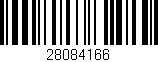 Código de barras (EAN, GTIN, SKU, ISBN): '28084166'