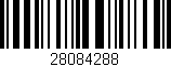 Código de barras (EAN, GTIN, SKU, ISBN): '28084288'