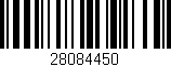 Código de barras (EAN, GTIN, SKU, ISBN): '28084450'