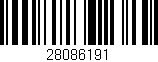 Código de barras (EAN, GTIN, SKU, ISBN): '28086191'