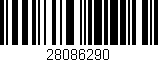 Código de barras (EAN, GTIN, SKU, ISBN): '28086290'