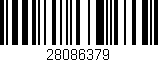 Código de barras (EAN, GTIN, SKU, ISBN): '28086379'