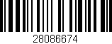 Código de barras (EAN, GTIN, SKU, ISBN): '28086674'
