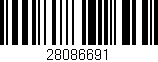 Código de barras (EAN, GTIN, SKU, ISBN): '28086691'