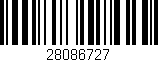 Código de barras (EAN, GTIN, SKU, ISBN): '28086727'