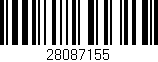 Código de barras (EAN, GTIN, SKU, ISBN): '28087155'