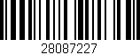 Código de barras (EAN, GTIN, SKU, ISBN): '28087227'