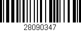 Código de barras (EAN, GTIN, SKU, ISBN): '28090347'