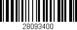 Código de barras (EAN, GTIN, SKU, ISBN): '28093400'
