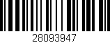 Código de barras (EAN, GTIN, SKU, ISBN): '28093947'