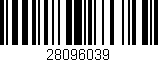 Código de barras (EAN, GTIN, SKU, ISBN): '28096039'
