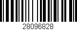 Código de barras (EAN, GTIN, SKU, ISBN): '28096828'