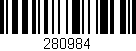 Código de barras (EAN, GTIN, SKU, ISBN): '280984'