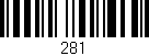Código de barras (EAN, GTIN, SKU, ISBN): '281'