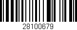 Código de barras (EAN, GTIN, SKU, ISBN): '28100679'